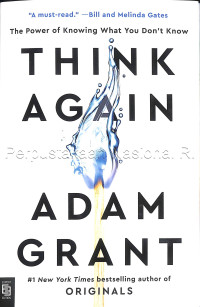 Image of Think again : the power of knowing what you don\'t know