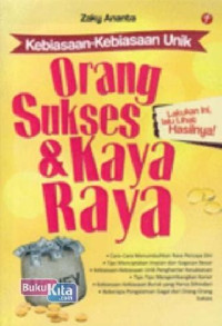 Image of kebiasaan-kebiasaan unik orang sukses & kaya raya